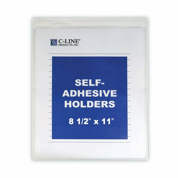 C-Line Products Self-Adhesive Poly Ticket Holders, PK50 70911
